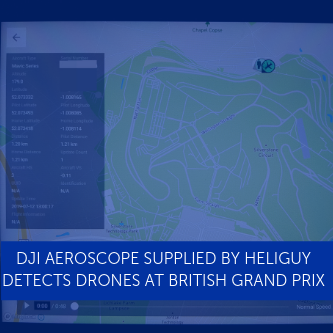 DJI AeroScope Supplied By Heliguy Detected Drones at British Grand Prix