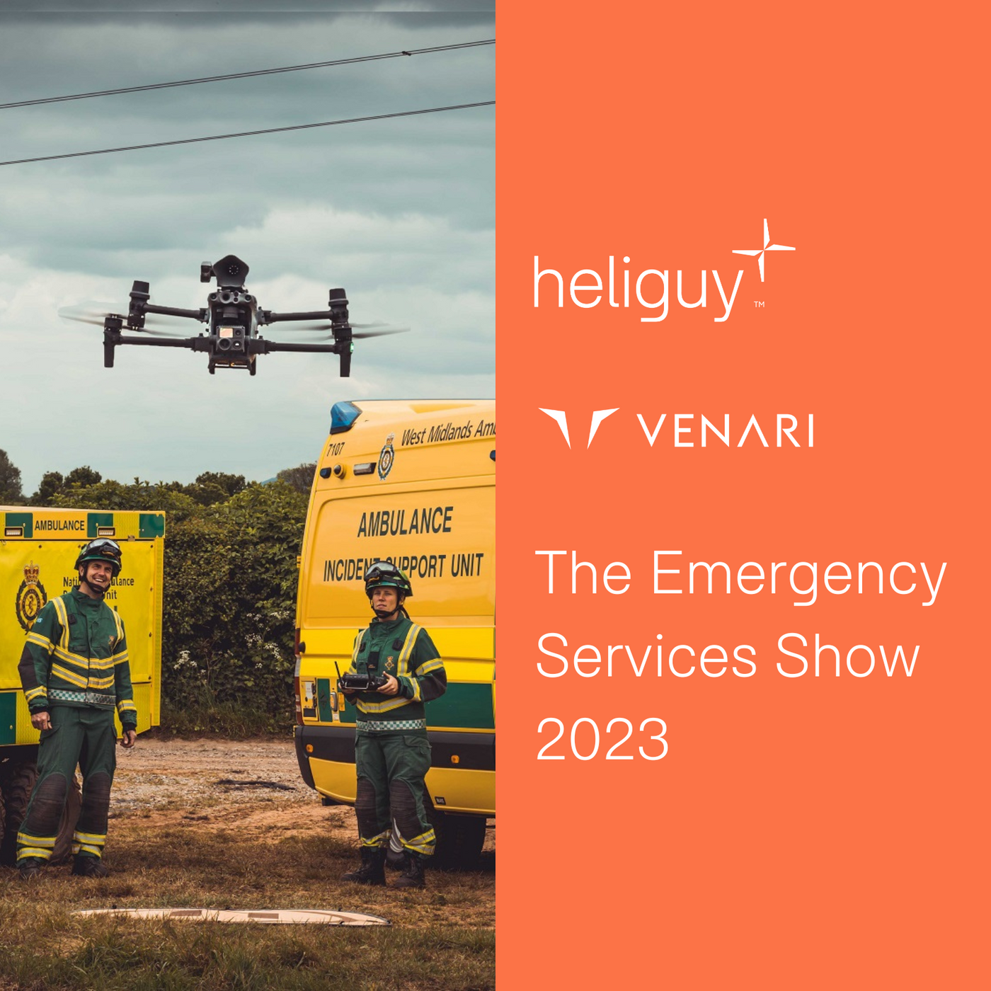 Heliguy Teams Up With Venari For Emergency Services Show 2023
