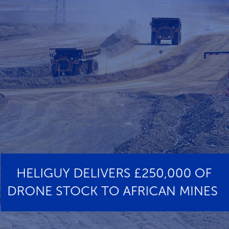 Heliguy delivers £250,000 of drone stock to African mines