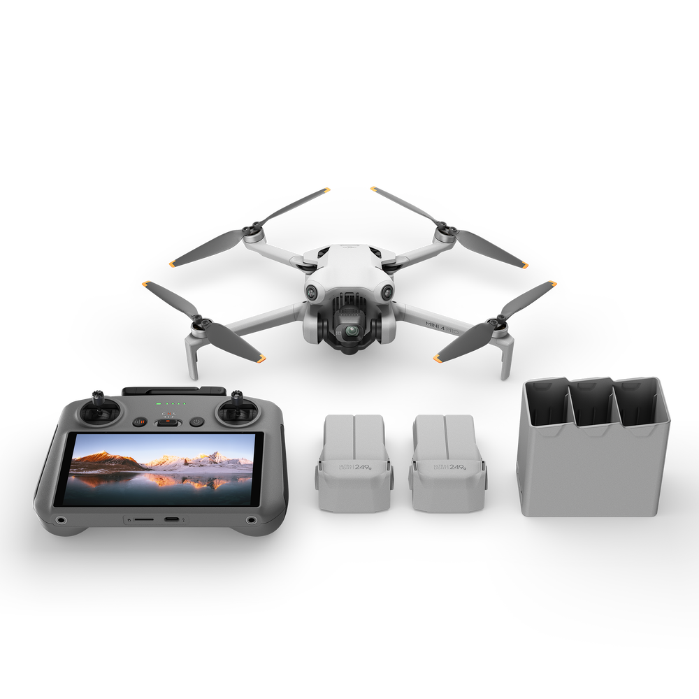 DJI Mini 3 Fly More Combo Drone and Remote Control with Built-in